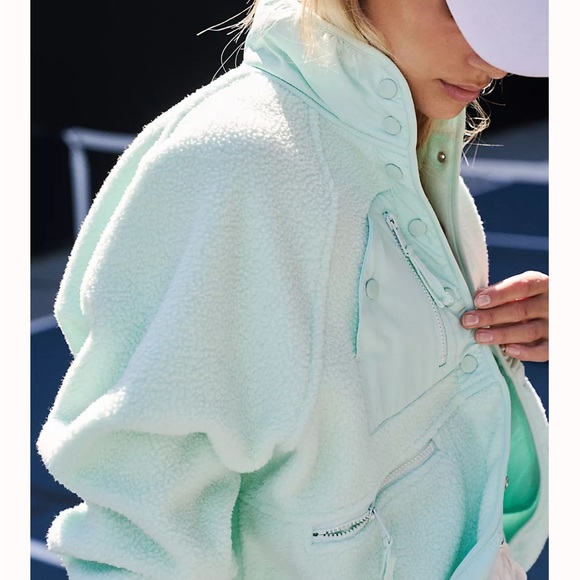 Free People Hit the Slopes Fleece Jacket M - Picture 3 of 9